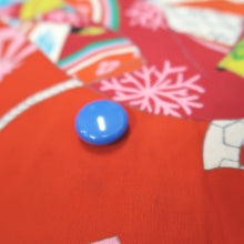 Load image into Gallery viewer, KK1191B4 Rayon Kimono Fabric Vintage(1950-1980) Heian Princess Vermillion 53.1x26.8in(135x68cm)
