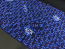 Load image into Gallery viewer, KK827A7 Cotton Kimono Fabric Vintage(1950-1980) Chouchin Navy 59.1x11.8in(150x30cm)
