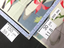 Load image into Gallery viewer, BCF#2889 Silk Kimono Fabric Vintage(1920-1950) Meisen Cream White 59.1x11.8in(150x30cm)

