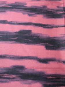 MBFt#9A Silk Kimono Fabric Vintage(1920-1950) Meisen Pink 57.1x13.0in(145x33cm)