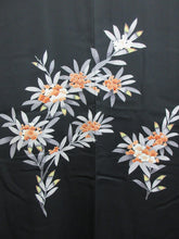 Load image into Gallery viewer, Haori Jacket Vintage(1950-1980) Black Oleander Silk #7821L1
