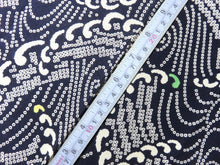 Load image into Gallery viewer, BCF#2500 Cotton Kimono Fabric Vintage(1950-1980)  Wave    Indigo Blue    85cm (33.5in)
