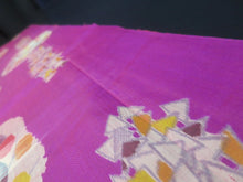 Load image into Gallery viewer, MKF#195 Silk Kimono Fabric Vintage(1920-1950) Meisen Branch Purple 57.1x13.0in(145x33cm)
