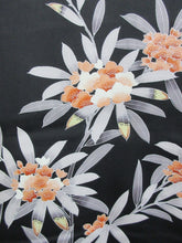 Load image into Gallery viewer, Haori Jacket Vintage(1950-1980) Black Oleander Silk #7821L1
