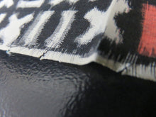 Load image into Gallery viewer, KK753A6 Silk Kimono Fabric Vintage(1950-1980) Meisen Black 72.8x5.9in(185x15cm)
