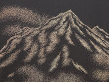 Load image into Gallery viewer, Haori Jacket Vintage(1950-1980) Black Gold Gorgeous Glinting Mountain #119
