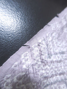 MBFq#64C Silk Kimono Fabric Vintage(1950-1980) Shibori Pale Purple 39.4x12.6in(100x32cm)