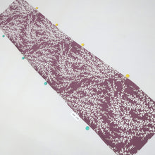Load image into Gallery viewer, KK1132B3 Silk Kimono Fabric Flower Purple 63.0x13.0in(160x33cm)
