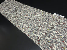 Load image into Gallery viewer, FF2495B Silk Kimono Fabric Vintage(1950-1980) Abstract Art Gray 41.3x11.8in(105x30cm)
