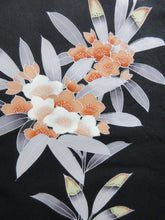 Load image into Gallery viewer, Haori Jacket Vintage(1950-1980) Black Oleander Silk #7821L1
