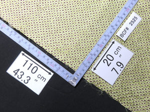 BCF#2525 Silk Kimono Fabric Vintage(1950-1980) Hand-stitched  Shibori    Light  Green  Brown   110cm (43.3in)