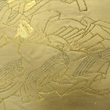 Load image into Gallery viewer, Fukuro Obi Vintage(1950-1980) Gold Yellow Heian Princess Silk BB221V3
