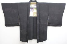 Load image into Gallery viewer, Haori Jacket Vintage(1950-1980) Black Heian Princess Silk #8683J1
