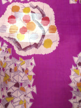 Load image into Gallery viewer, MKF#195 Silk Kimono Fabric Vintage(1920-1950) Meisen Branch Purple 57.1x13.0in(145x33cm)
