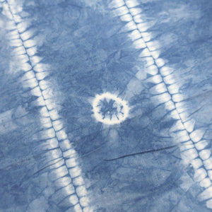 KK1108B3 Cotton Kimono Fabric Vintage(1950-1980) Tesuji Shibori Light Blue 57.9x13.8in(147x35cm)