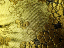 Load image into Gallery viewer, Fukuro Obi Gold Flower Butterfly Silk BB15W1
