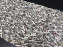 Load image into Gallery viewer, FF2495B Silk Kimono Fabric Vintage(1950-1980) Abstract Art Gray 41.3x11.8in(105x30cm)
