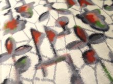 Load image into Gallery viewer, MBFt#10A Silk Kimono Fabric Vintage(1920-1950) Meisen Cream white 59.1x13.0in(150x33cm)
