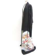 Load image into Gallery viewer, Tomesode Black Birds Ume Tall Silk #9312F2
