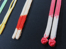 Load image into Gallery viewer, HM#116 Silk Haori Himo Flat Braid 5pcs Bundle Pack
