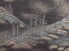 Load image into Gallery viewer, Haori Jacket Vintage(1950-1980) Black Gold Gorgeous Glinting Mountain #119
