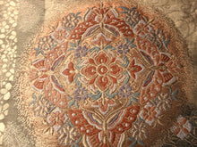 Load image into Gallery viewer, Fukuro Obi Gold Butterfly Silk BB128W8
