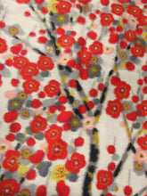 Load image into Gallery viewer, ACH#793 Silk Kimono Fabric Vintage Meisen Branch 45.3x12.6in(115x32cm)
