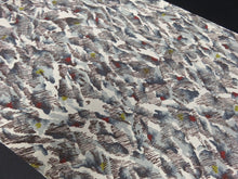Load image into Gallery viewer, FF2495B Silk Kimono Fabric Vintage(1950-1980) Abstract Art Gray 41.3x11.8in(105x30cm)
