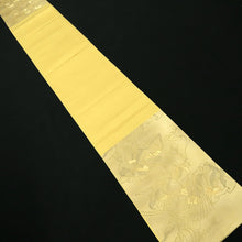 Load image into Gallery viewer, Fukuro Obi Vintage(1950-1980) Gold Yellow Heian Princess Silk BB221V3
