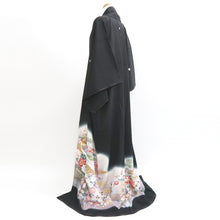 Load image into Gallery viewer, Tomesode Black Birds Ume Tall Silk #9312F2
