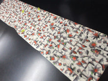 Load image into Gallery viewer, ACH#644a50 Silk Kimono Fabric Vintage Meisen 57.1x12.6in(145x32cm)
