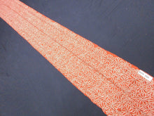Load image into Gallery viewer, BCF#2502 Silk Kimono Fabric Vintage(1950-1980) Hand-stitched  Shibori    Pale  Red    210cm (82.7in)
