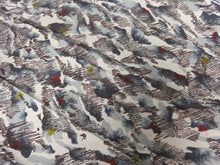 Load image into Gallery viewer, KK770A6 Silk Kimono Fabric Vintage(1950-1980) Abstract Art White 78.7x11.8in(200x30cm)
