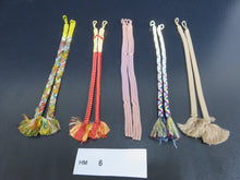 Load image into Gallery viewer, HM#6 Silk Haori Himo Flat Braid 5pcs Bundle Pack

