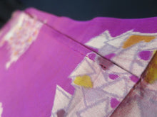 Load image into Gallery viewer, MKF#196 Silk Kimono Fabric Vintage(1920-1950) Meisen Branch Purple 57.1x12.6in(145x32cm)
