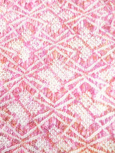 Load image into Gallery viewer, MBFq#65A Silk Kimono Fabric Vintage(1950-1980) Shibori Pink 41.3x12.2in(105x31cm)
