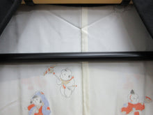 Load image into Gallery viewer, Haori Jacket Vintage(1950-1980) Black Gold Salix gracilistyla Nekoyanagi Silk #7822L1
