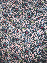 Load image into Gallery viewer, MBFd#59B Silk Kimono Fabric Vintage(1950-1980) Flower Rinzu Pink 37.4x12.6in(95x32cm)
