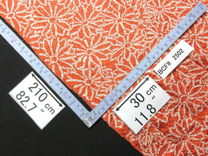 BCF#2502 Silk Kimono Fabric Vintage(1950-1980) Hand-stitched  Shibori    Pale  Red    210cm (82.7in)