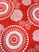 Load image into Gallery viewer, MBFt#11B Cotton Kimono Fabric Vintage(1950-1980) Chrysanthemum Red 55.1x13.0in(140x33cm)
