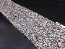 Load image into Gallery viewer, FF2525B Silk Kimono Fabric Vintage(1950-1980) Flower Black 55.1x11.8in(140x30cm)
