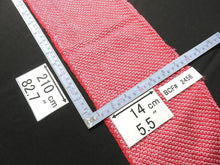 Load image into Gallery viewer, BCF#2456 Silk Kimono Fabric Vintage(1950-1980) Hand-stitched Shibori     Red    210cm (82.7in)
