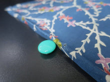 Load image into Gallery viewer, MKF#211 Silk Kimono Fabric Vintage(1950-1980) Branch Blue 50.4x12.6in(128x32cm)
