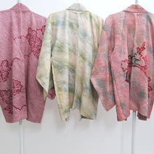 Load image into Gallery viewer, Bundle 12pcs Silk Vintage Full Shibori Haori Wholesale Bulk Free Shipping #336
