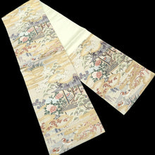 Load image into Gallery viewer, Fukuro Obi Gold Palace Birds Peony Silk BB222V3
