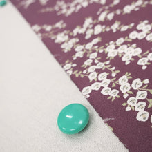 Load image into Gallery viewer, KK1133B3 Silk Kimono Fabric Flower Purple 63.0x13.0in(160x33cm)
