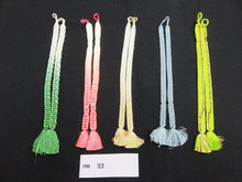 Load image into Gallery viewer, HM#53 Silk Haori Himo Flat Braid 5pcs Bundle Pack
