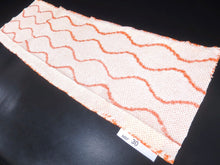 Load image into Gallery viewer, MBFd#30B Silk Kimono Fabric Vintage(1950-1980) Shibori Salmon 37.8x12.2in(96x31cm)
