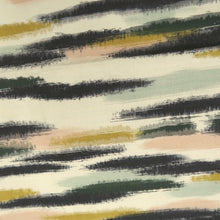 Load image into Gallery viewer, KK1363B7 Silk Kimono Fabric Vintage(1920-1950) Meisen Abstract art White Black Pink 43.3x12.6in(110x32cm)
