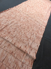 Load image into Gallery viewer, BCF#2892 Silk Kimono Fabric Vintage(1950-1980) Shibori Brown 47.2x11.8in(120x30cm)
